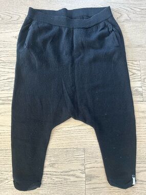 One Teaspoon Black Knit Footed Joggers